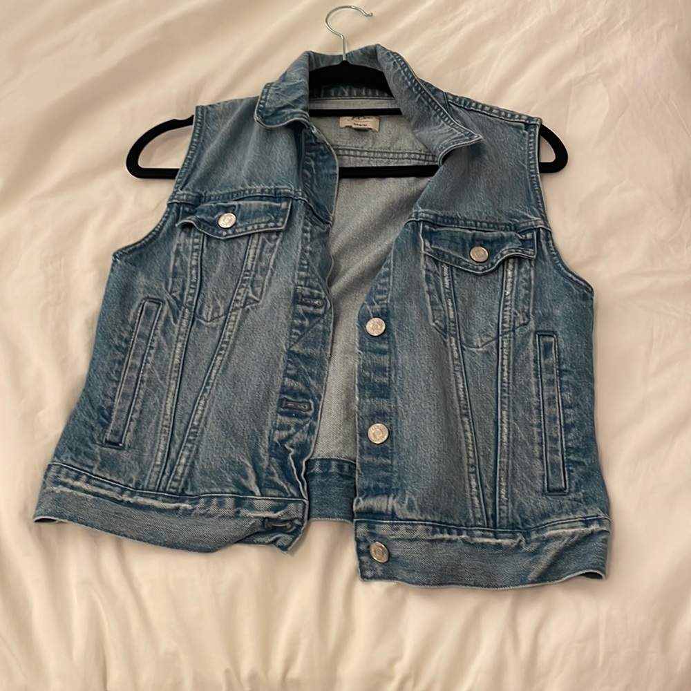 J Crew denim vest